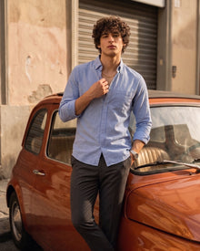 Sky Blue 100% Oxford Cotten Shirt