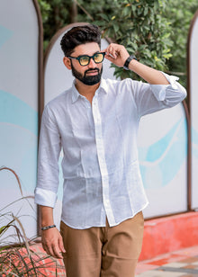 White Linen Shirt