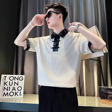 Dual-Tones Korean Style Polo T-Shirt