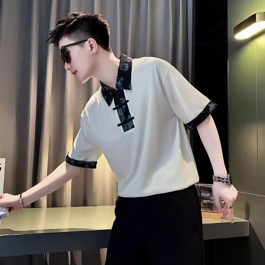 Dual-Tones Korean Style Polo T-Shirt