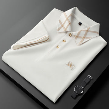 Classic Contrast Collar Polo Shirt