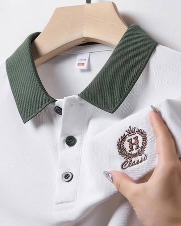 Heritage Luxe Half Sleeve Polo TEE