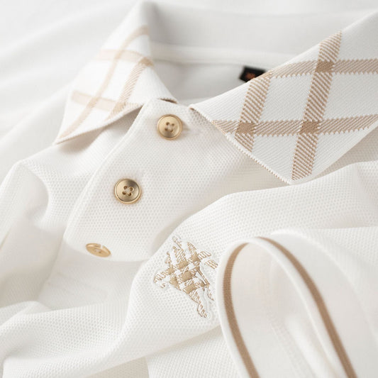 Classic Contrast Collar Polo Shirt