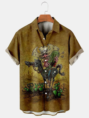 Wild West Cartoon Cowboy Shirt