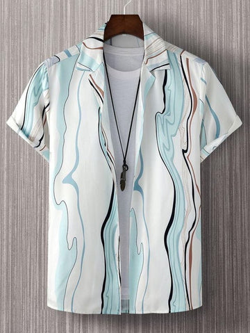 Wave Flow Printed Shirt