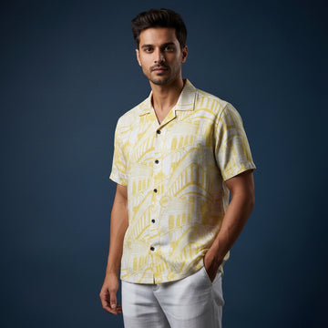 Rampuria Haveli Yellow Oversize Shirt