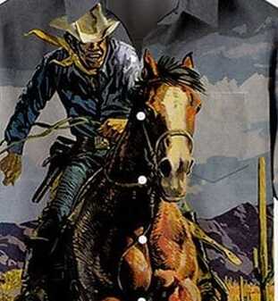 Abstract Portrait Sketch Camp Shirt