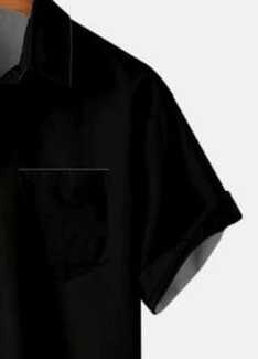 Vintage Glamour Split Color Shirt