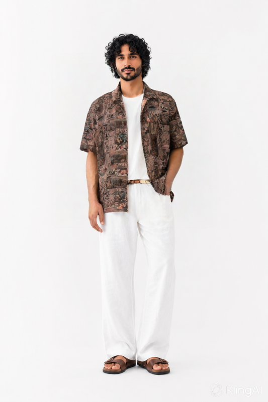 Rustic Mosaic Print Shirt