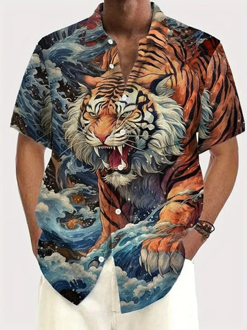 Raging Tiger Great Wave Shirt