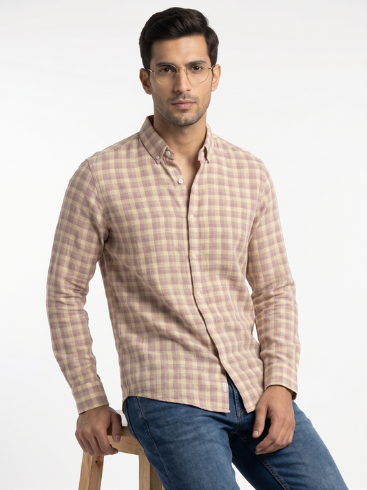 Soft Check Linen Shirt