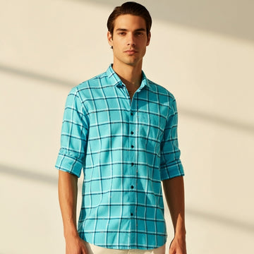 Premium Classic Checked Cotton Shirt (Buy 1 Get 1 Free)