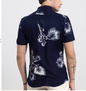 Abstract Line Art Grid Casual Shirt