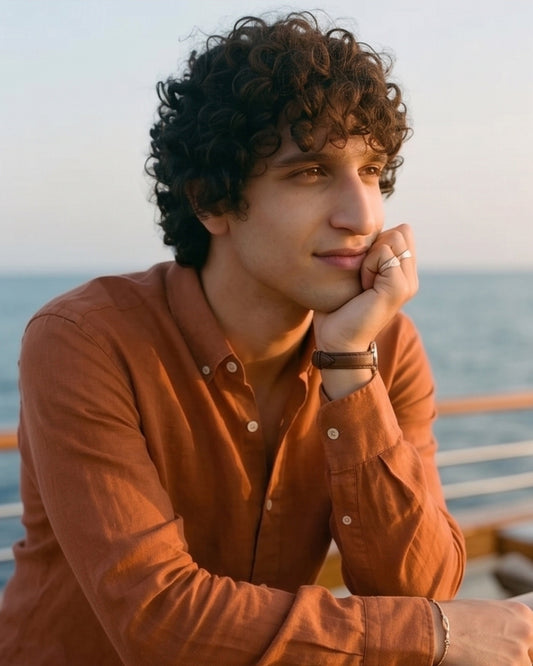 Burnt Orange Linen Shirt