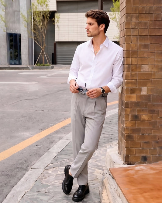 Italian Fit Buckle Formal Trouser