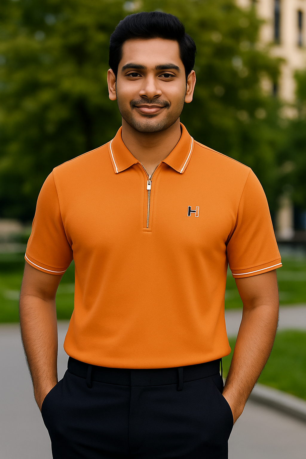 Heritage Luxe Half Sleeve Polo TEE