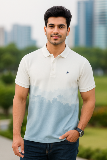 Skyline Gradient Polo T-Shirt