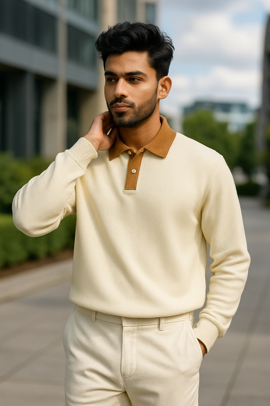 Stylish Modern Collar Polo T-Shirt