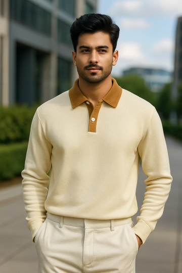 Stylish Modern Collar Polo T-Shirt