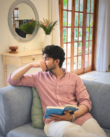 Deep Pink Linen