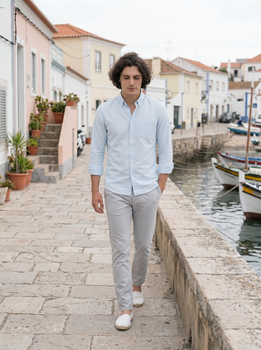 Sky Blue  Casual Shirt