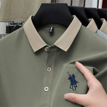 Men’s Classic Contrast Collar Premium Polo T-Shirt