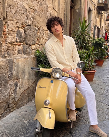 Light Sand Linen Shirt