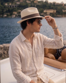 Neutral Stripe Linen Shirt
