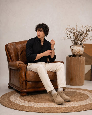 PURE LINEN BLACK SHIRT