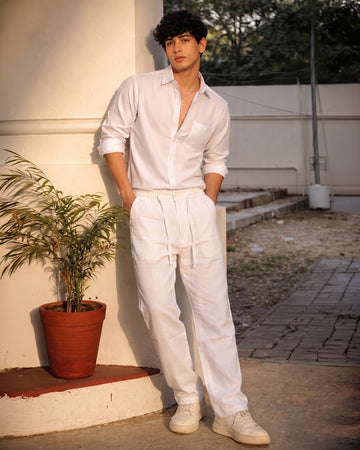 Regular Fit Linen Trousers