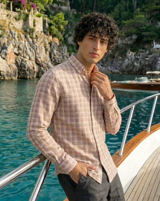 Soft Check Linen Shirt