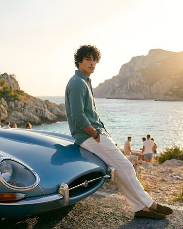 Teal Linen Shirt