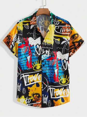 Urban Abstract Splash Camp Shirt