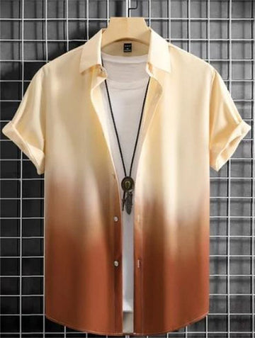 Densetrend Golden Brown Ombre Imported Shirt