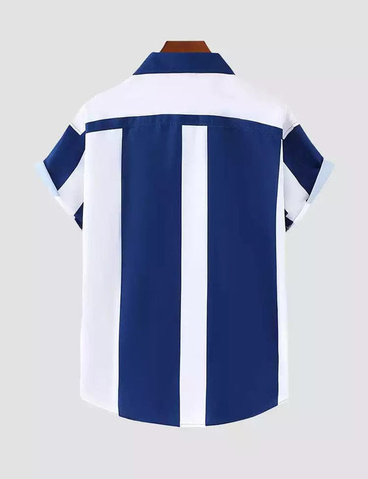 Abstract Checkerboard Print Shirt