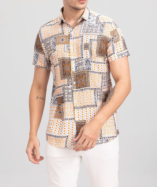 Urban Jungle Abstract Print Shirt