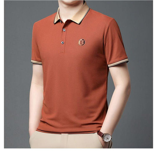 Smart Casual Men's Rust Polo T Shirt