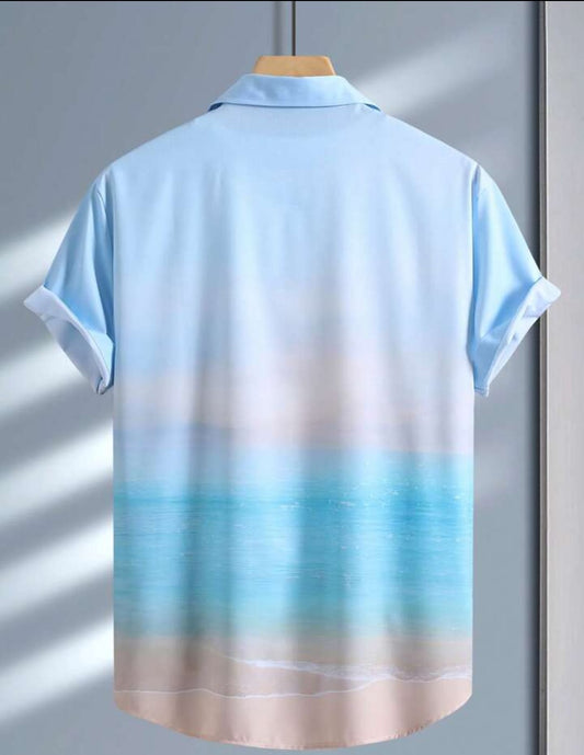 Coastal Horizon Gradient Shirt