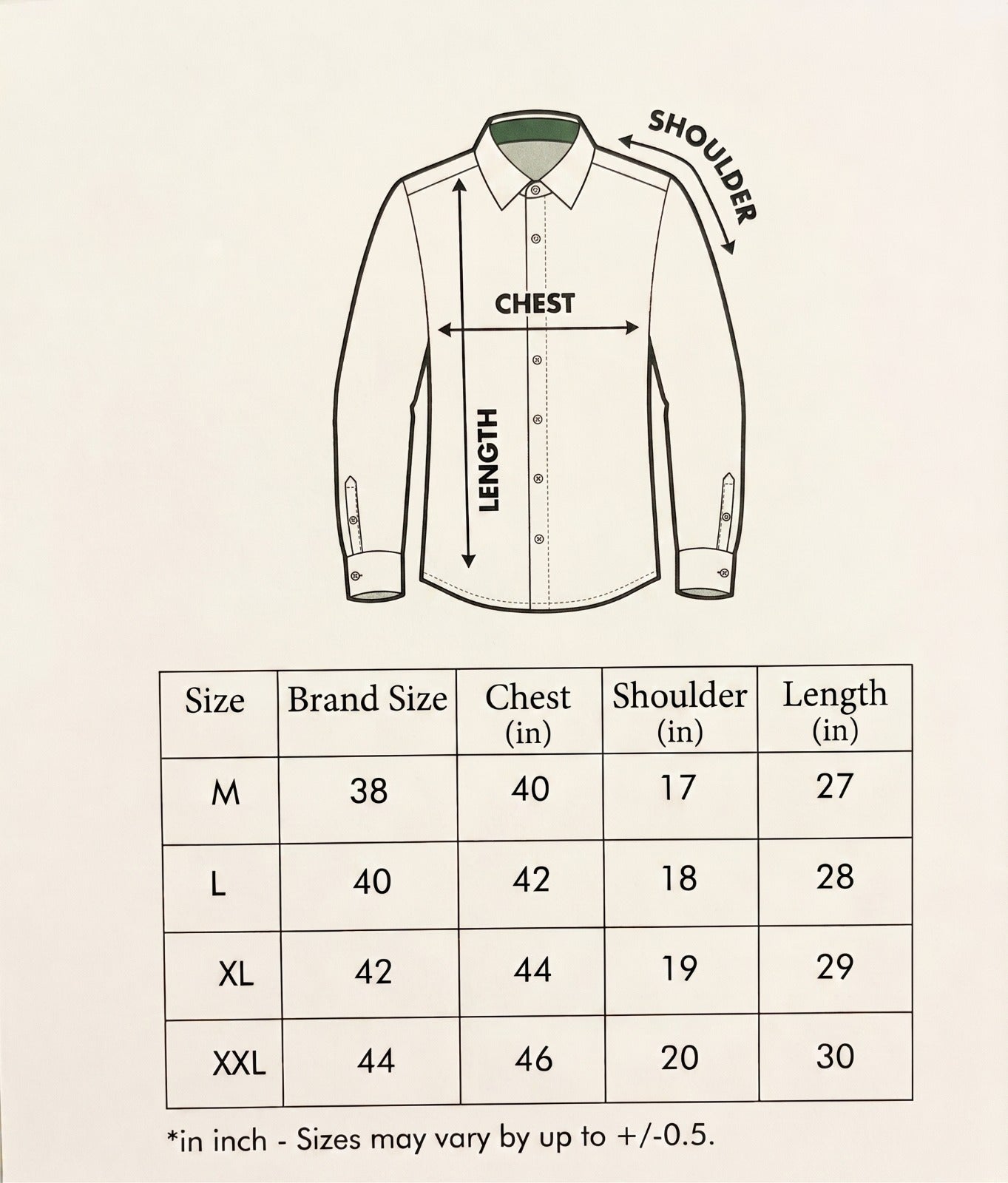 Mobile Size Chart