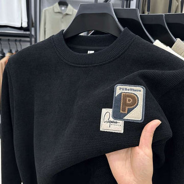 Premium Waffle-Knit Sweatshirt for Men