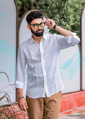 White Linen Shirt