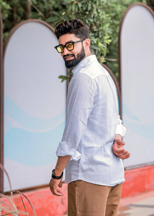 White Linen Shirt