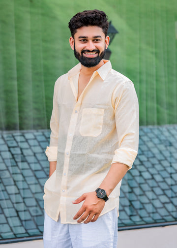 Light Sand Linen Shirt